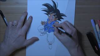 Drawing Dragon Ball GT Goku Anime Fan Art