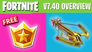Everything New In Fortnite V7.40 - Free Battle P, Infantry Rifle And More