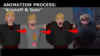 Kristoff & Gale Animation Process Frozen 2