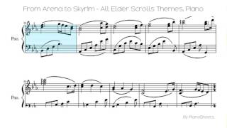 From Arena To Skyrim All Elder Scrolls Themes Piano Solo From Arena To Skyrim All Elder Scrolls Themes Piano Solo