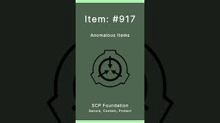 Scp Foundation Anomalous Items 917