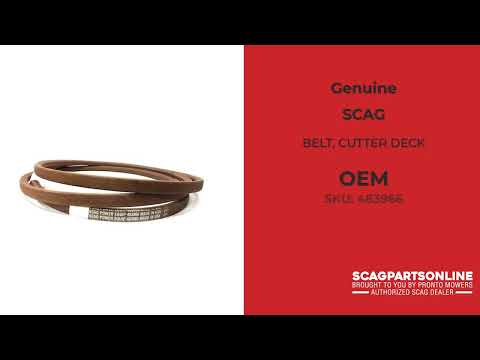 483966 BELT, CUTTER DECK - SCAG Genuine OEM Part 483966 BELT, CUTTER DECK - SCAG Genuine OEM Part