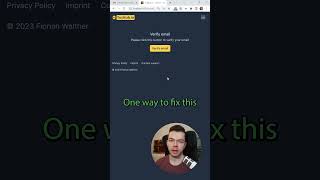 Dont Use Direct Links For Email Verification Backend