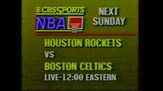 Nba On Cbs Promo Commercial 1181987 Houston Rockets Vs. Boston Celtics 1986 Nba Finals Rematch