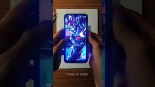 Transition Alert Drawing Black Goku