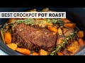 SLOW COOKER POT ROAST | super tender crock pot roast for a healthy dinner idea!