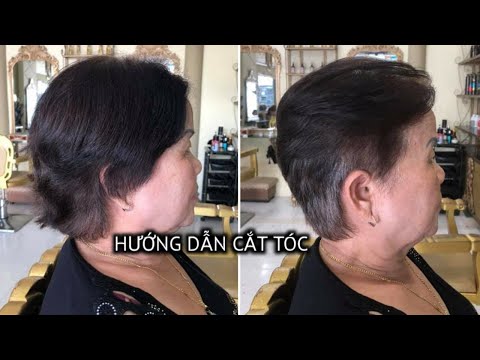 Hướng dẫn cắt tóc tém bay cho người lớn tuổi | BÀI 12 | HAIR SALON TUẤN CHU