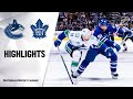 NHL Highlights | Canucks @ Maple Leafs 2/29/20