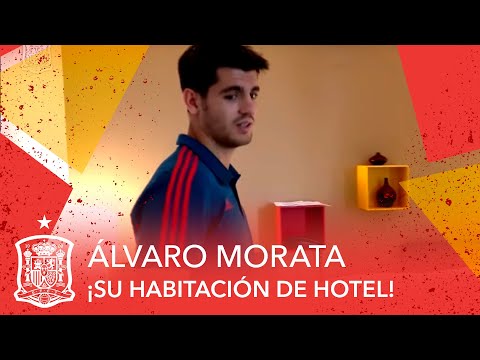 En la habitación de Álvaro Morata del Hotel Sefutbol en Las Rozas