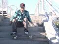 Skateboarding Tricks : Front Side 50-50 Foot Placement