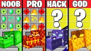Minecraft Battle: SUPER DRAGON CRAFTING CHALLENGE - NOOB vs PRO vs HACKER vs GOD ~ Animation
