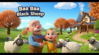 Baa Baa Black Sheep 3D Animation Nursery Rhyme & Kids Song Preschool Songs