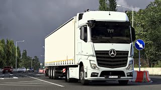 Ets2 1.42 - Promods 2.57 - Mercedes Actros Mpiv 1848 - Trip Warsaw - Rzeszów