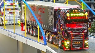 GREAT RC MODEL TRUCKS IN MOTION!!*RC SCANIA TRUCK*RC MAN TRUCK*MB TRUCK*US TRUCK