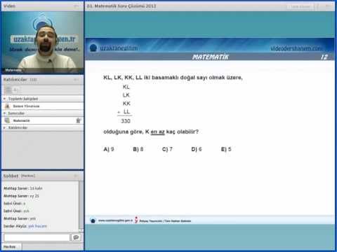 Matematik 01 -  1000 Soru Ve çözümü