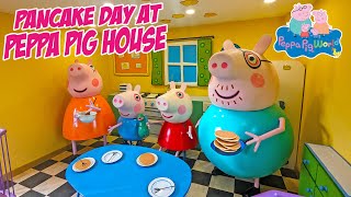 Pancake Day At Peppa Pigs House Peppa Pig World Feb 2024 4K
