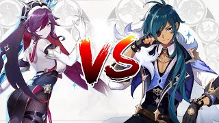 Genshin Impact 1 V 1 Rosaria Vs Kaeya