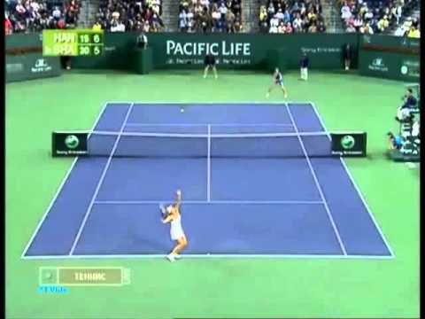 シャラポワ vs ハンチュコワ 2008 Indian Wells ハイライト