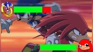 Sonic Vs Knuckles With Healthbars