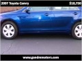 2007 Toyota Camry available from G & M Motors