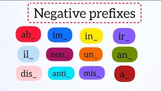 Negative Prefixes