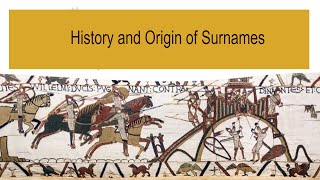 History Of British Surnames
