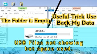 Usb Files Not Showing But Space Used How To Show Usb Hidden Files And Folder Educational Word