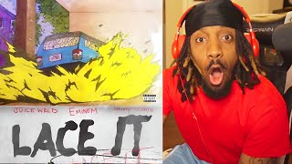 They Saying Eminem Ruined This Song! | Juice Wrld, Eminem  - Lace It (Reaction!!!)