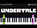 Undertale OST: 085 - Fallen Down | EASY Piano Tutorial