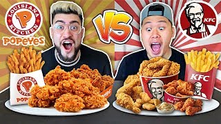 Kfc Vs. Popeyes Food Challenge Most Popular Items On The Menu