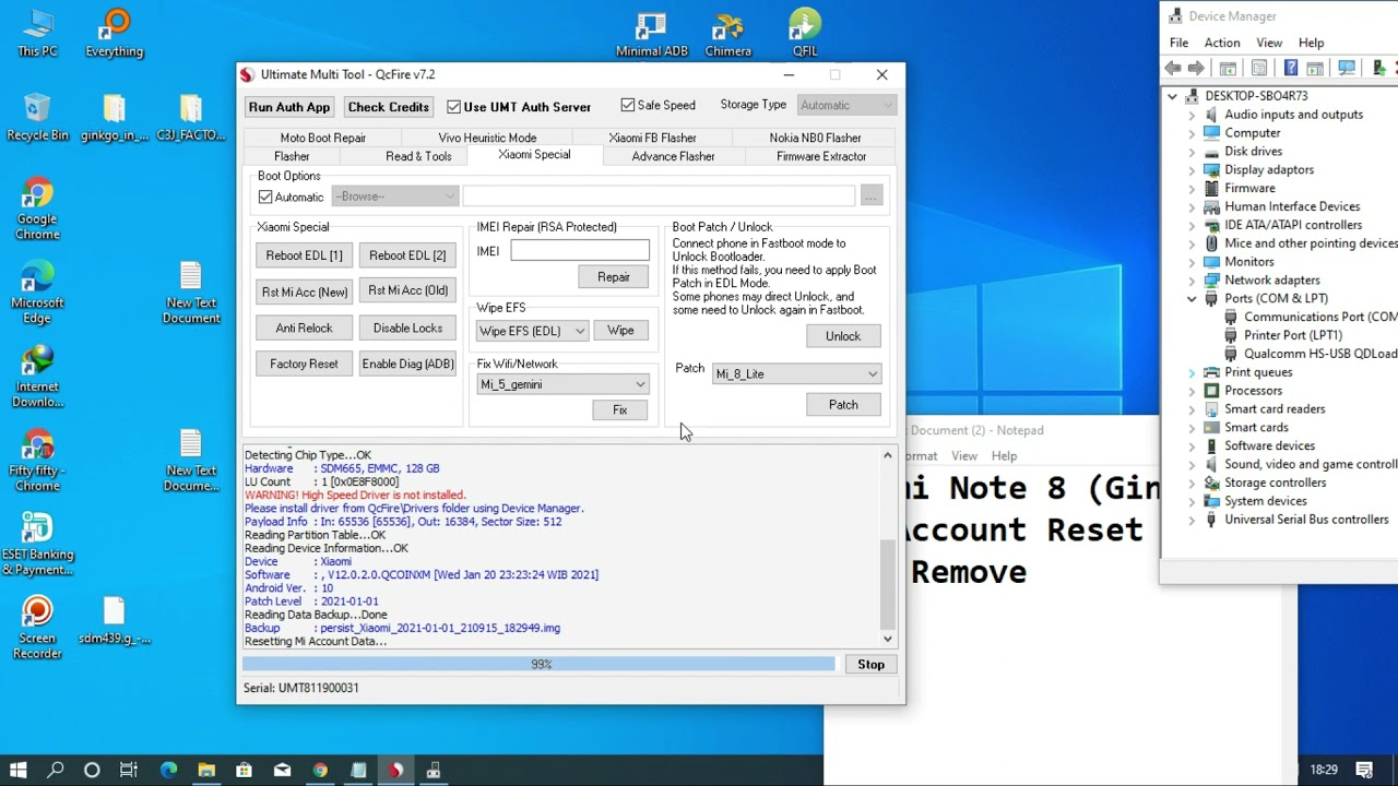 Redmi Note 8 (Ginkgo) Mi Account Reset Frp Remove! NewG Redmi Note 8 (Ginkgo) Mi Account Reset Frp Remove! NewG