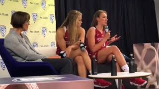 Stanford Womens Basketball Tara Vanderveer Alana Smith Shannon Coffee