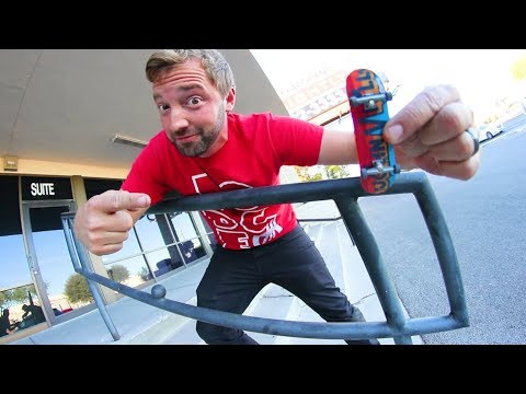 Fingerboarding ACTUAL REAL Street Spots!