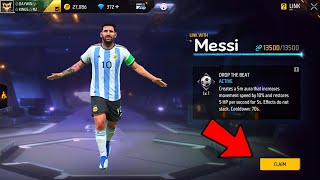 FREE LINK 🔗 MESSI CHARACTER 😱 TODAY LOGIN 🇦🇷 FREE FIRE