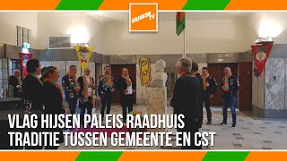 Vlag hijsen Paleis Raadhuis - KruikenTv