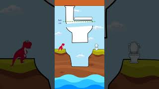 Help Dinosaur Reach The Toilet Funny Way Gtk Shorts