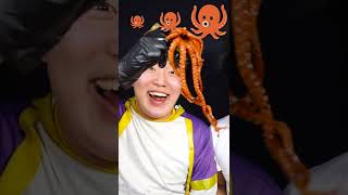 SMALL MEDIUM BIG Emoji FOOD CHALLENGE | Best Seafood boil Octopus Mukbang ASMR #