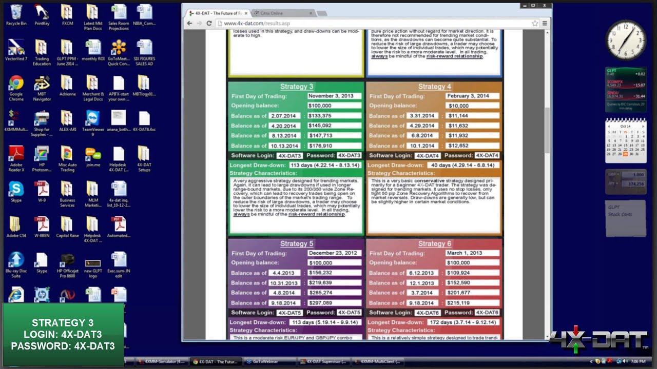 Evaluating trading strategies