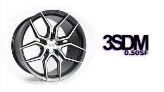 3Sdm 0.50Sf In Matte Black With Brushed Spoke Faces