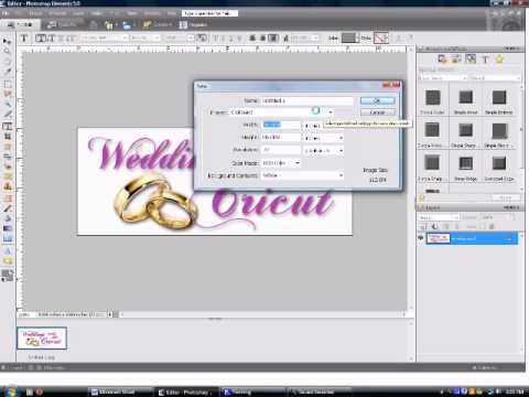 How to use Photoshop and Word to make the text portion of wedding 