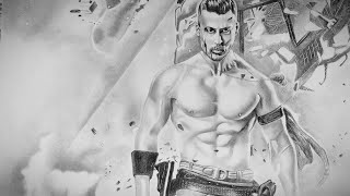 Baaghi 2 Pencil Drawing Tiger Shroff Realistic Drawing Timelapse Baagi 2 Movie Poster