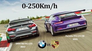 Comparative Bmw Vs Porsche - M4 F82 Gts 500Hp Vs 991 Gt3 Rs 500Hp - Rwd Vs Rwd