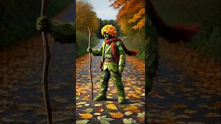 Man Made Of Leaves.