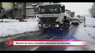 İlkadımda Karla Mücadele Çalışmaları Hız Kesmiyor Samsun Ve Haber
