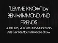Ben Hammond @ Stone Mt Arts Center - "Lemme Know" with theremin.