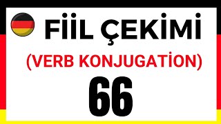 Almanca Fi̇i̇l Çeki̇mi̇ Verb Konjugati̇on