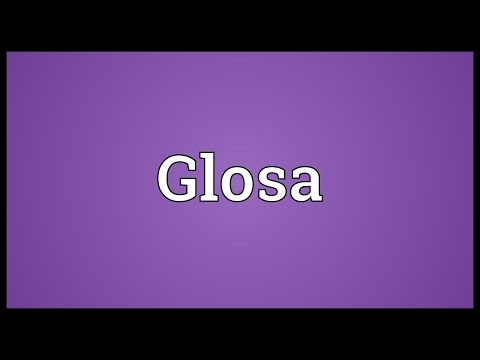 Header of Glosa