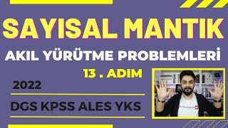 Sayisal Mantik 13. Adim Sayilar İçeri̇kli̇ Mantik Sorulari 2024 Dgs Kpss Ales