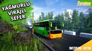 Yeni̇ Hari̇tada Yağmurlu Ve Bol Vi̇rajli Sefer Fernbus Simulator