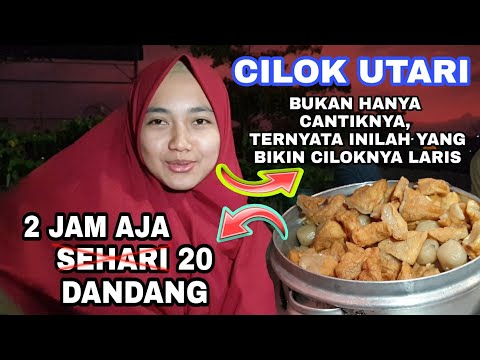 CILOK UTARI PEDAGANG CANTIK VIRAL DI SOLO BEGINI SIFATNYA #penjualcilokcantik #cilokcantik